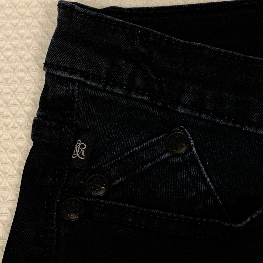 Vintage Rock & Republic Berlin Skinny Jeans Womens 8M Dark Wash Y2K - Picture 9 of 16